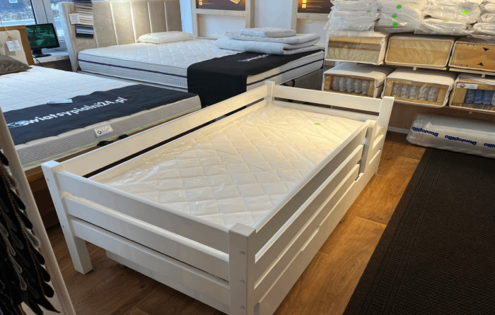 ŁÓŻKO DREWNIANE Z SZUFLADĄ DZIECIĘCE PATRYK