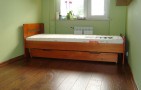 ŁÓŻKO DREWNIANE Z SZUFLADĄ PROSTE